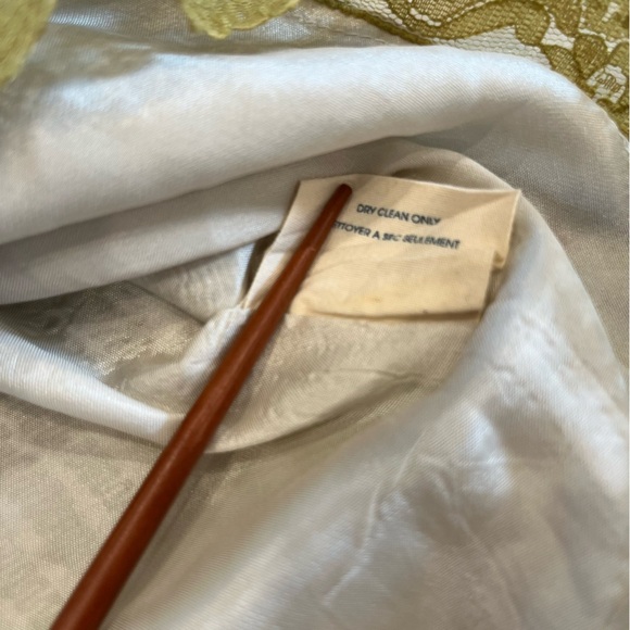 Anthropologie Edme & Esyllte Silk Kerchief Mini Dress – Blue/Green Geo – Large - Picture 8 of 14